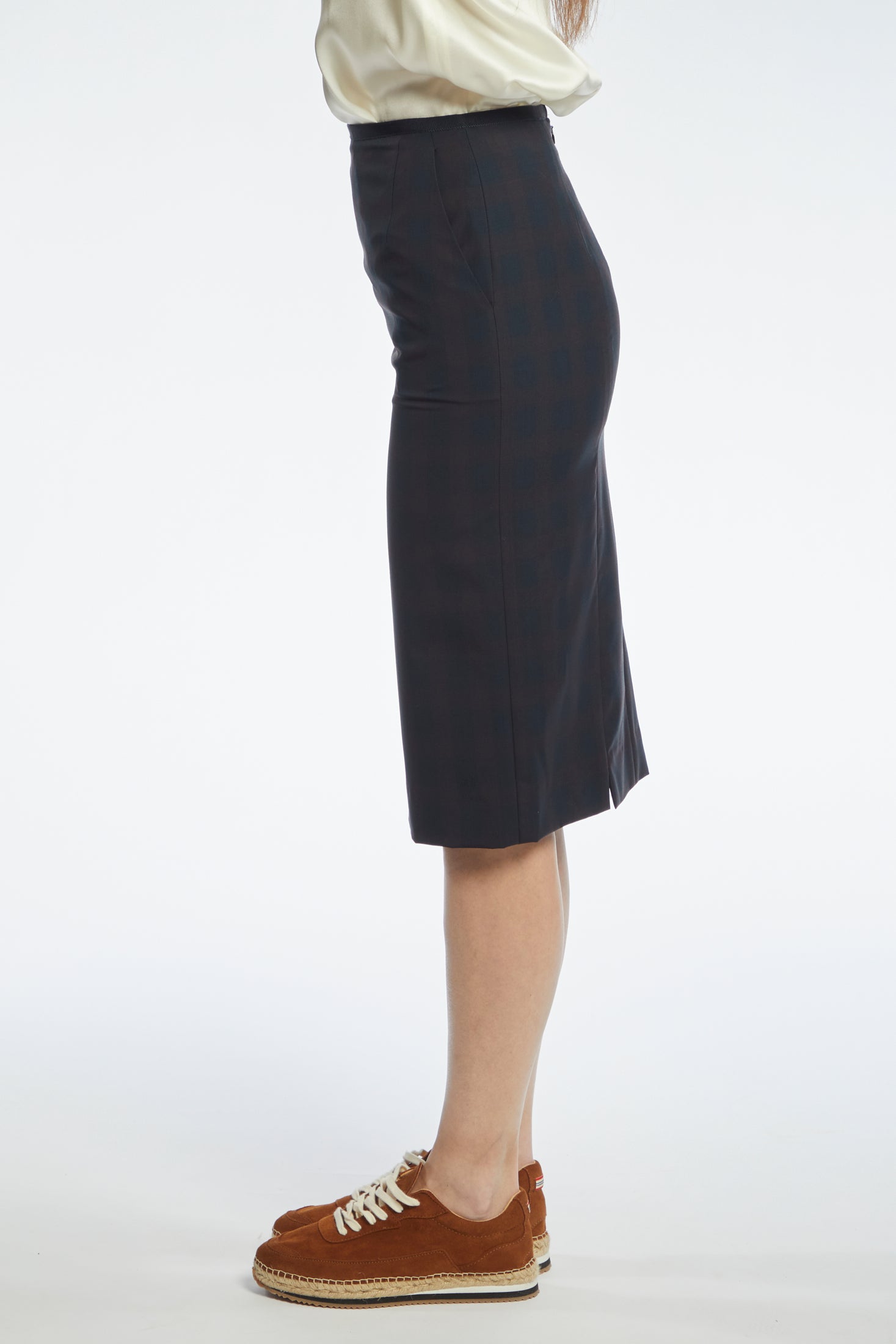 1qty NEW  / Jupe Chantal en laine - Black
