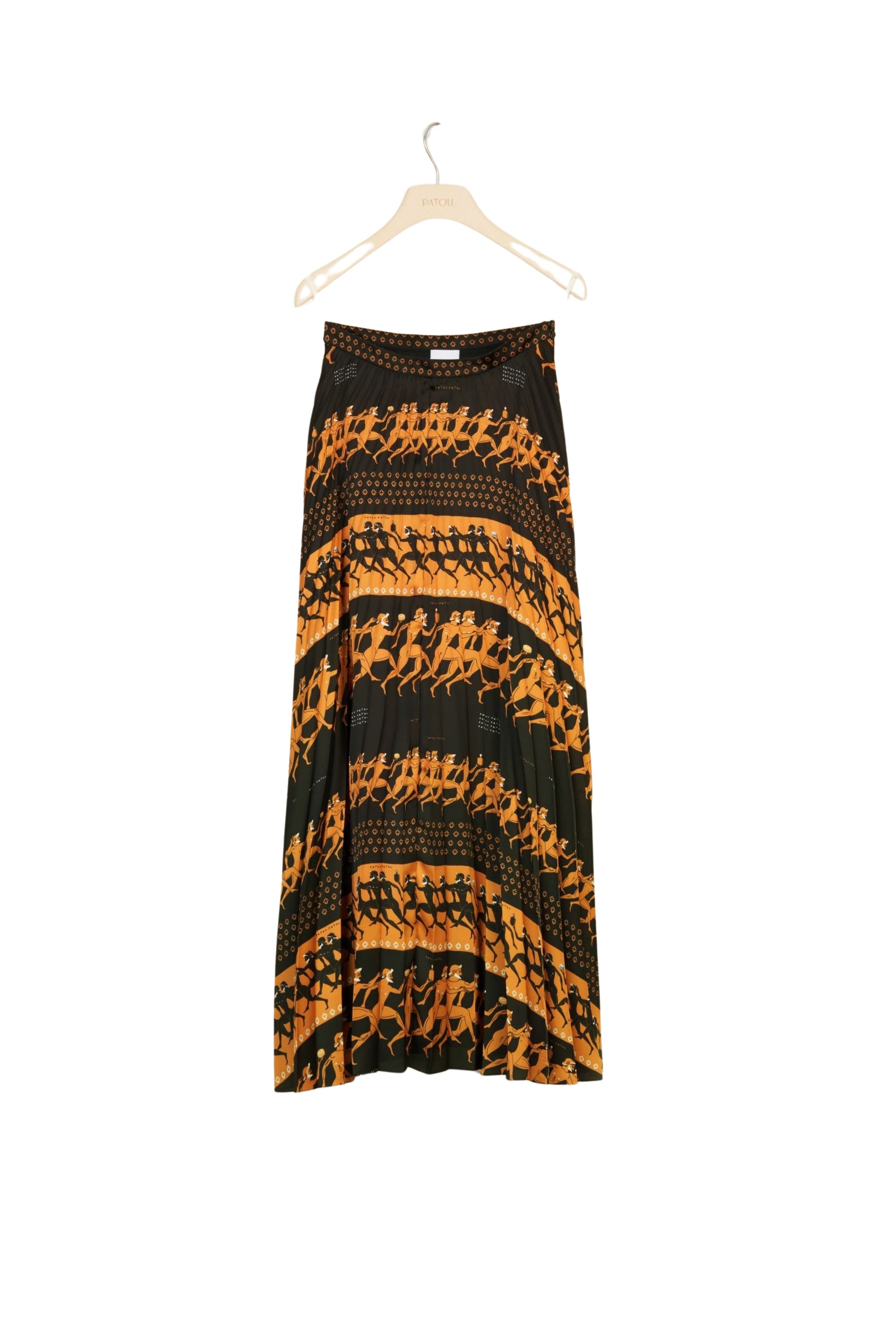 Printed pleated long skirt - Sport Education print