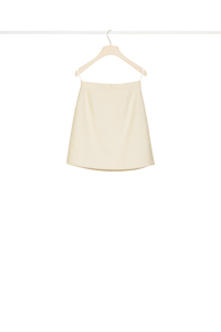 Jupe courte en tweed - Sable