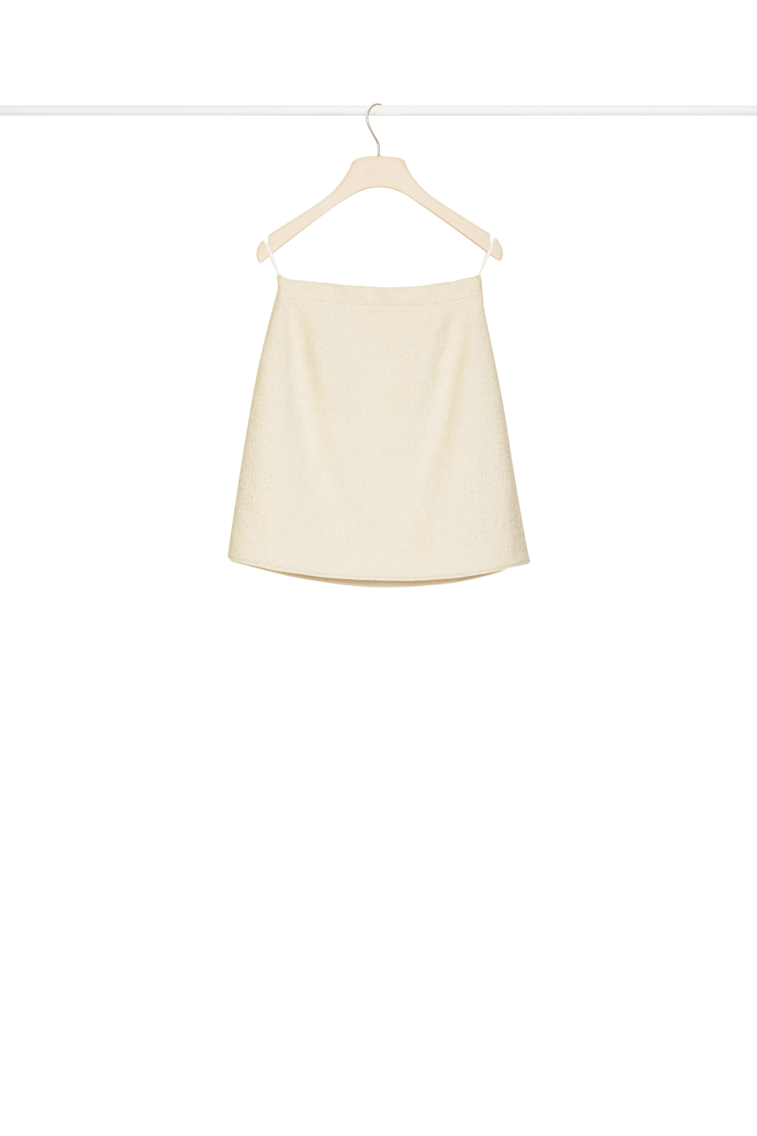 Jupe courte en tweed - Sable