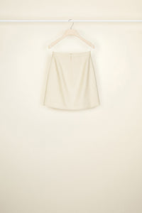 Jupe courte en tweed - Sable