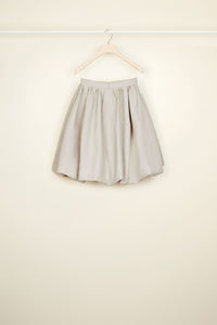 Cotton bubble skirt - Ash grey