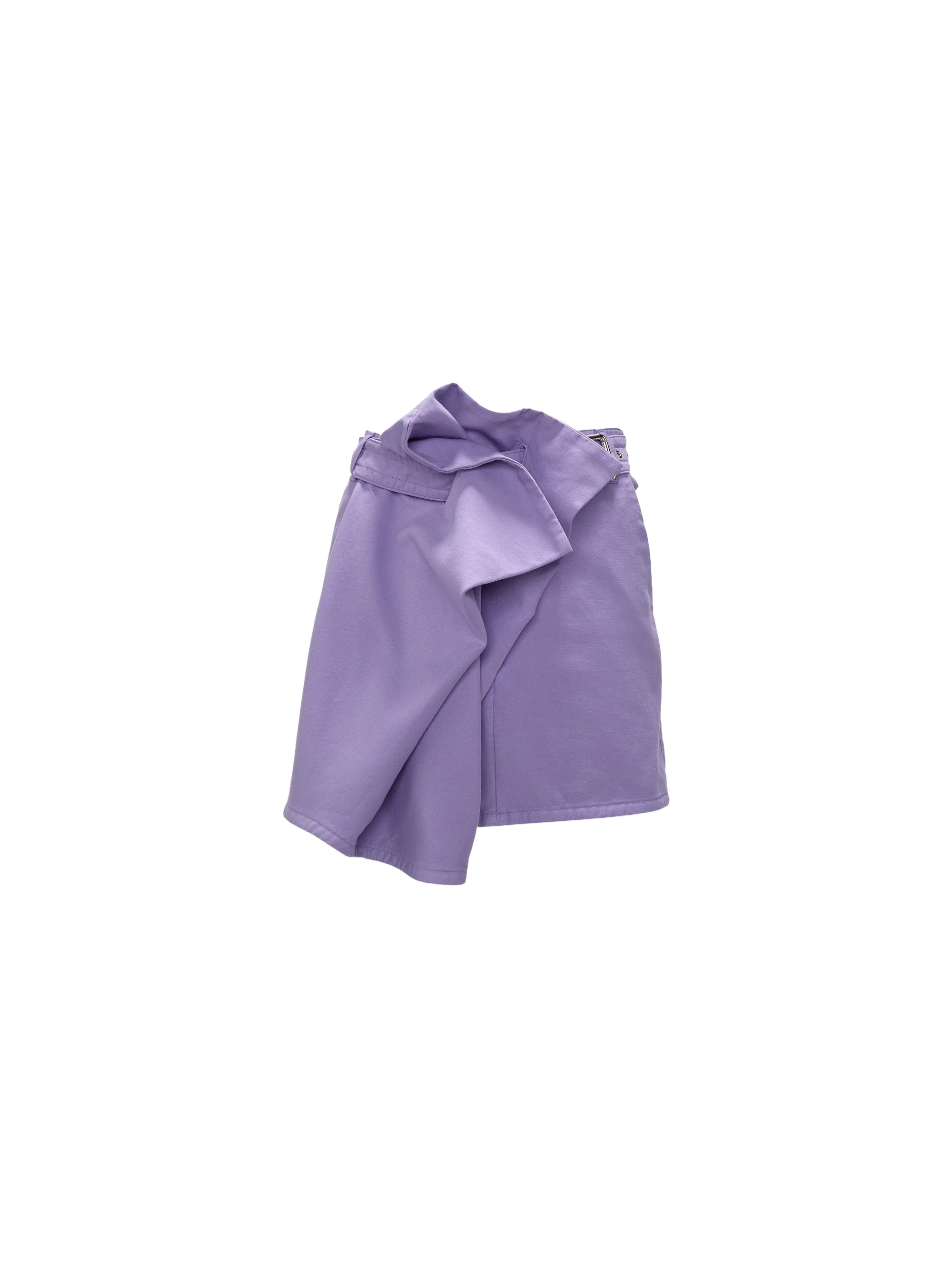 Jupe courte ceinturée - Purple