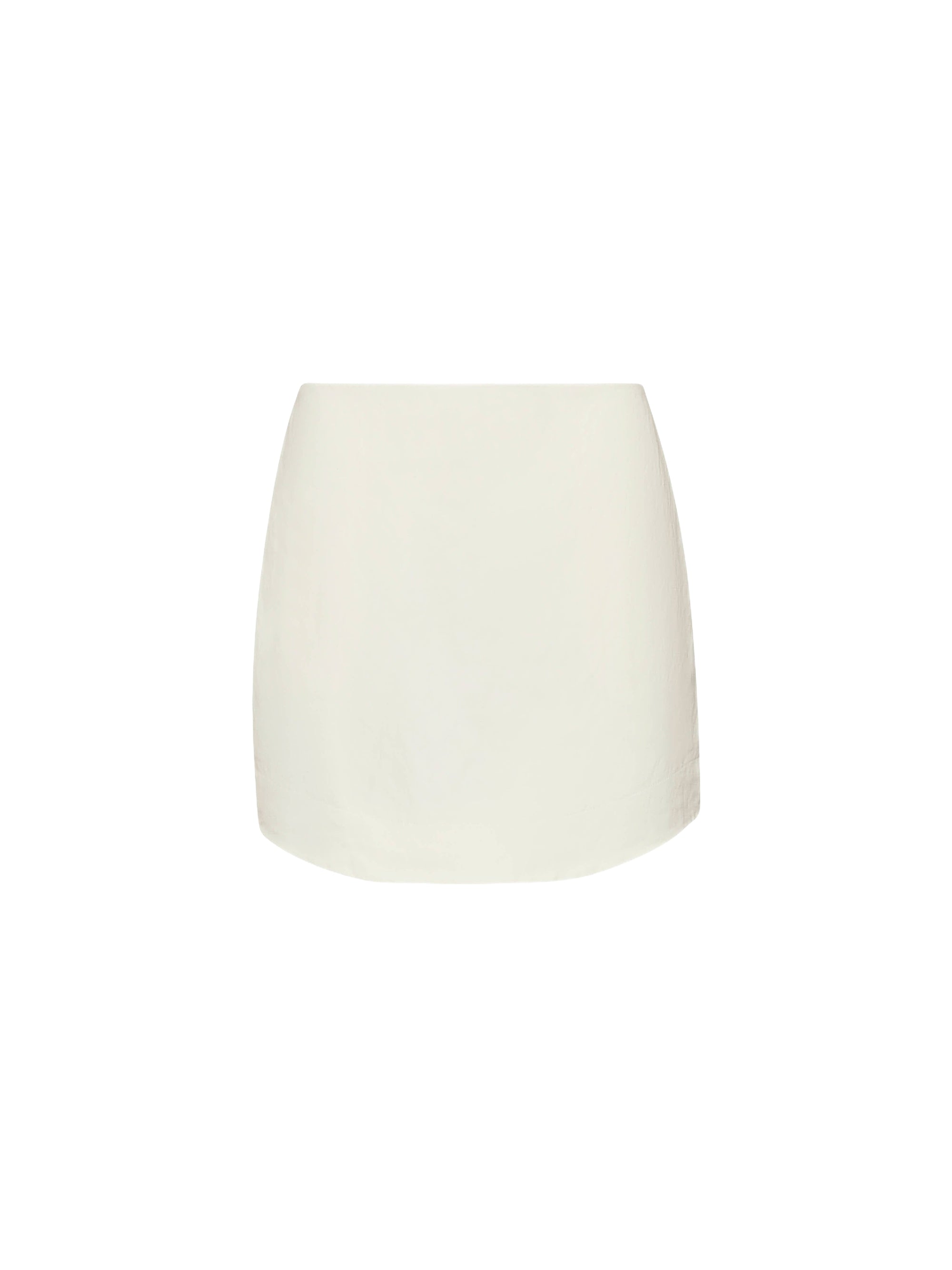 Mini-Jupe À Ourlets Arrondis - Off White