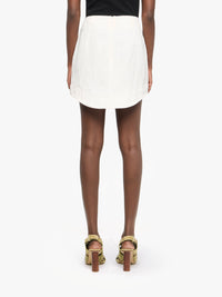 Mini-Jupe À Ourlets Arrondis - Off White