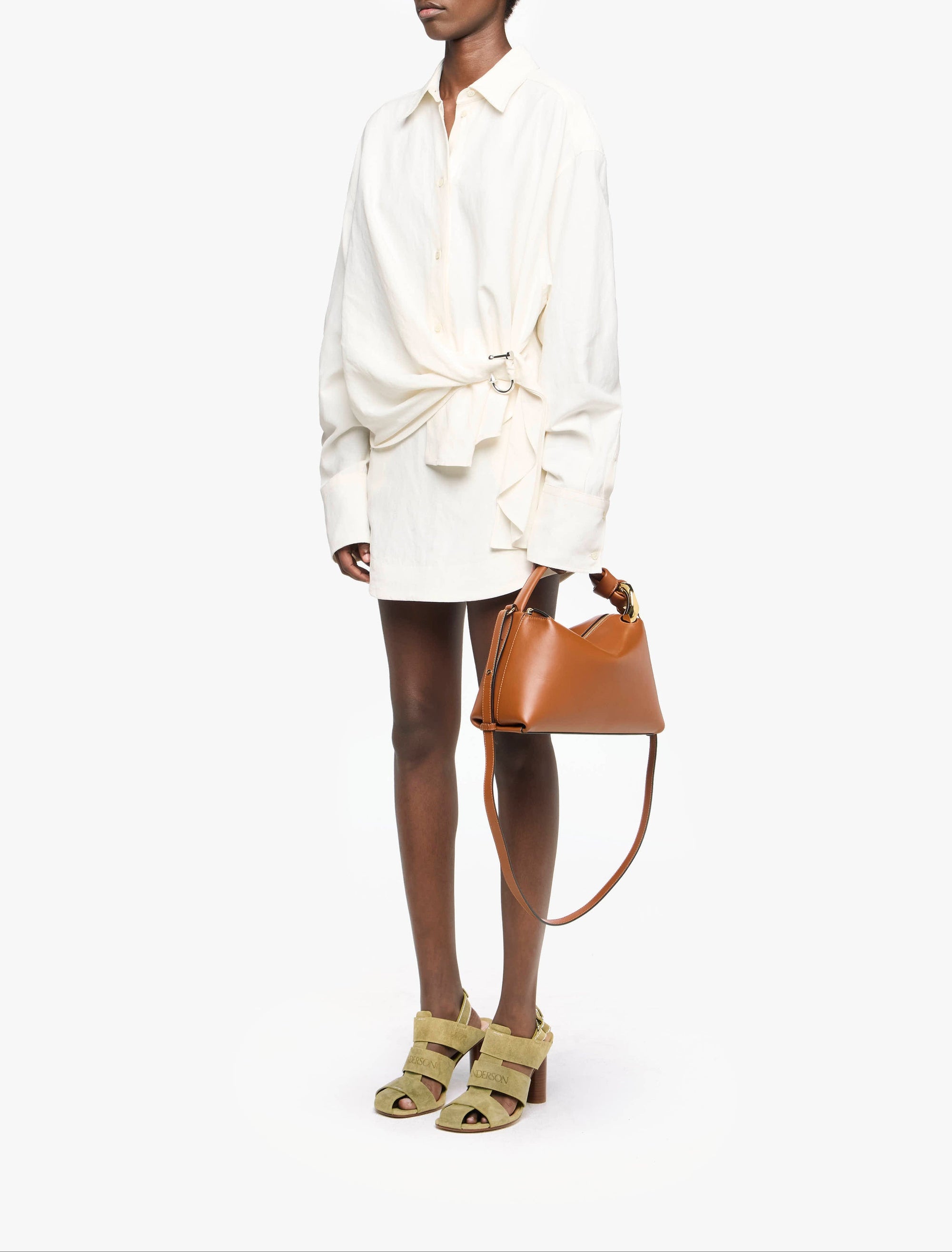 Mini-Jupe À Ourlets Arrondis - Off White