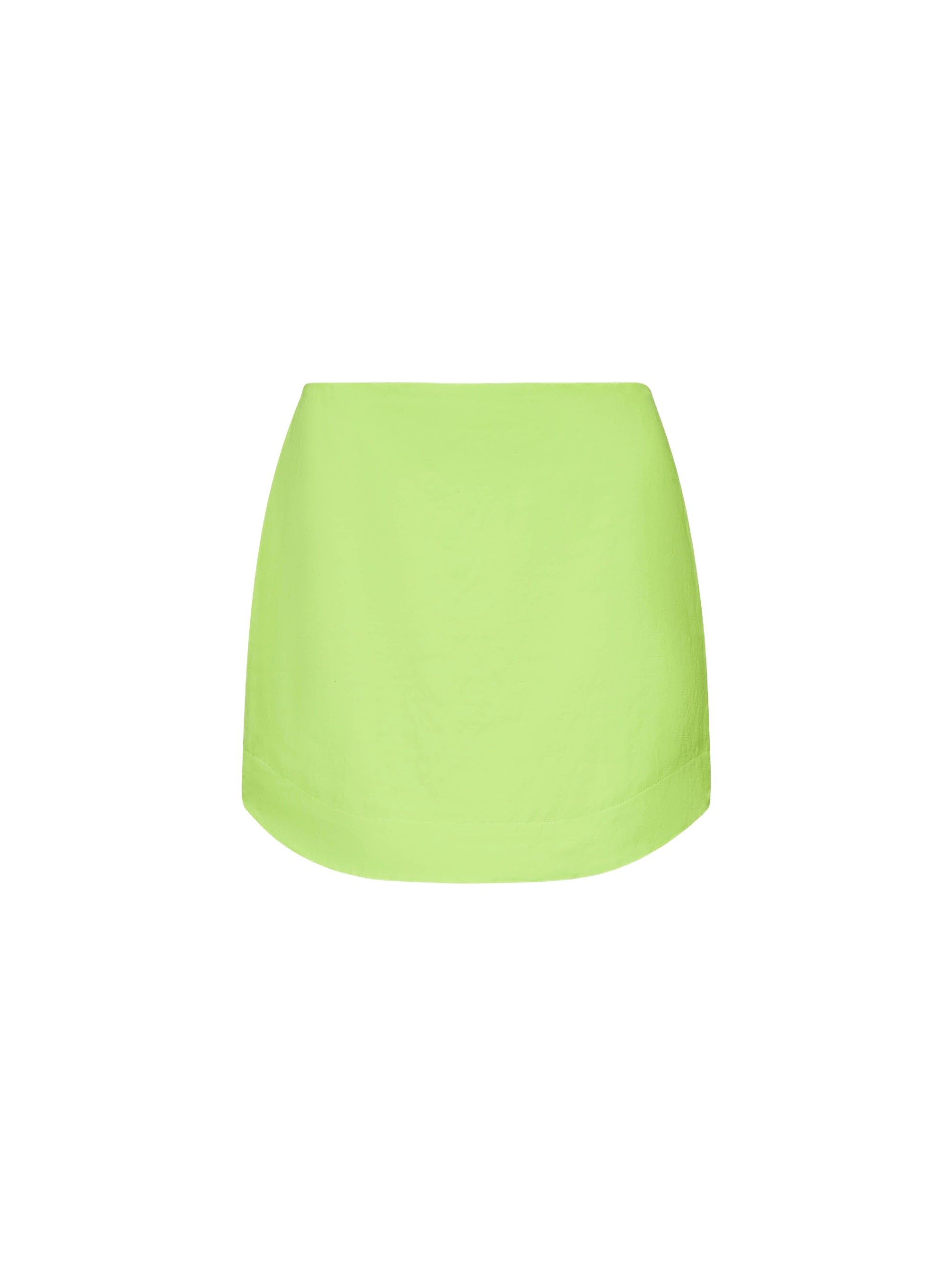 Mini-Jupe À Ourlets Arrondis - Lime