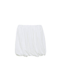 Jupe courte taille haute - Off White & Grey