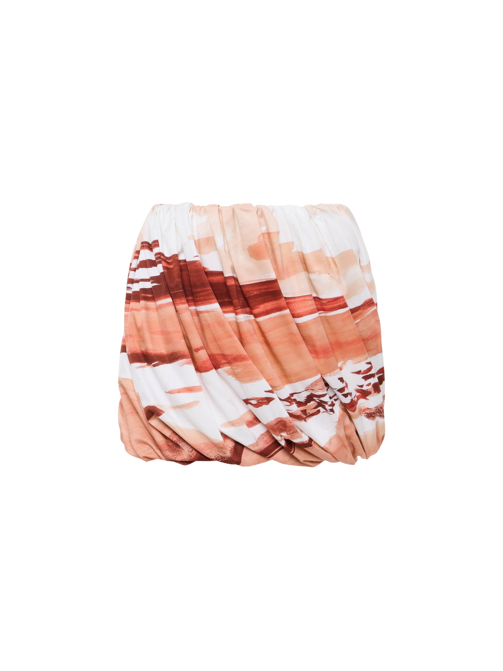 Jupe courte taille haute - Red & White