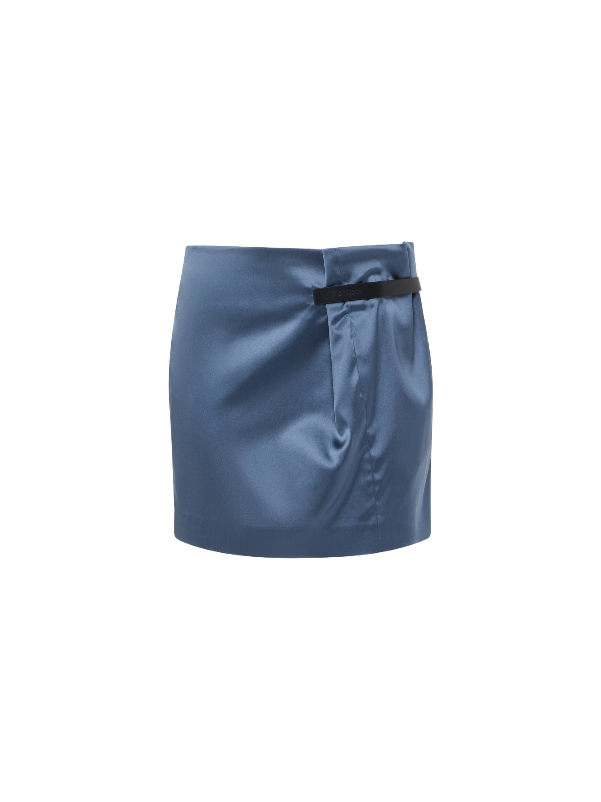 Jupe courte taille haute - Steel Blue