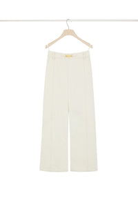 Jupe midi fendue en denim de coton régénéré