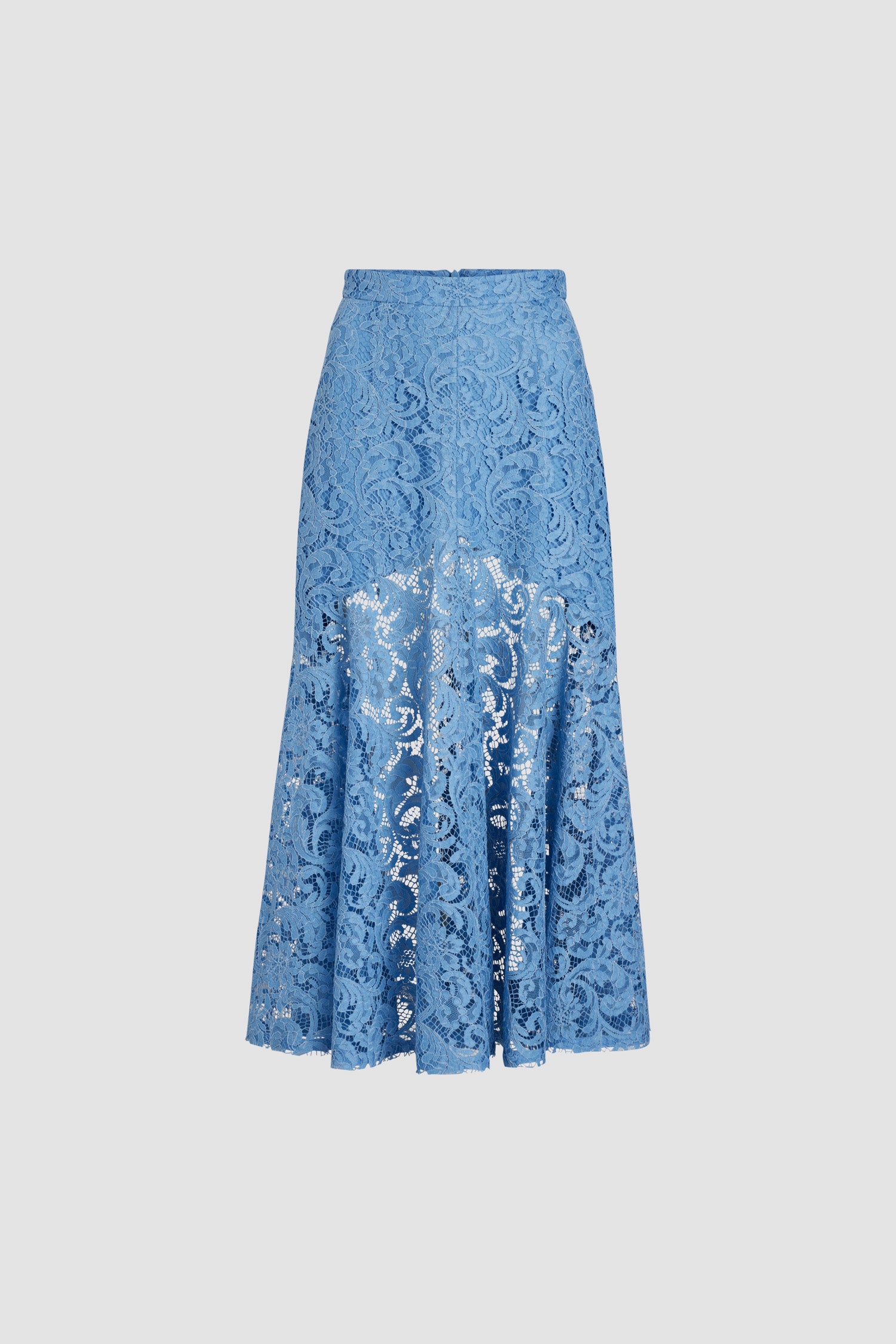 Jupe midi sirène en dentelle de coton bio