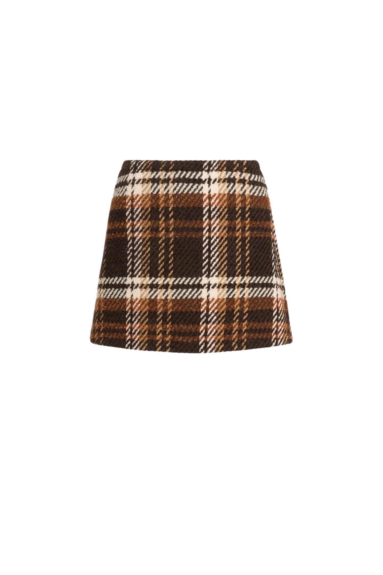 Short trapeze skirt in wool - Autumn