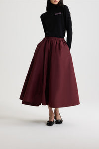 Jupe midi asymétrique en faille - Vignola