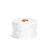 Boîte Beausoleil en porcelaine & or 24K - Blanc & Or