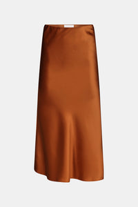 Jupe Valletta en satin - Brandy