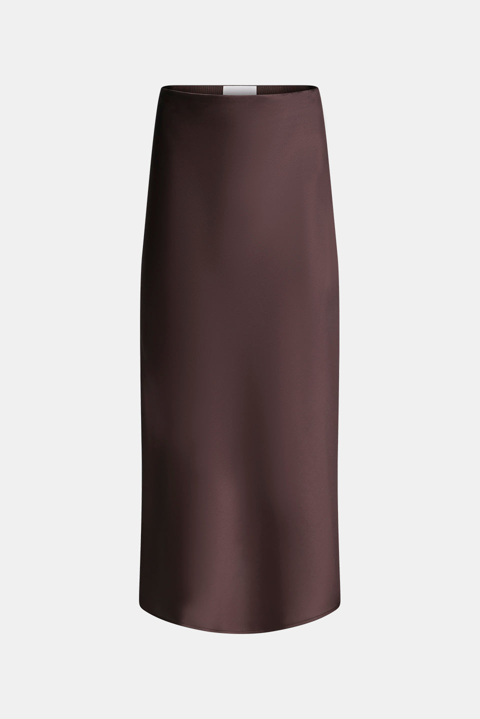 Jupe Valletta en satin - Chocolate