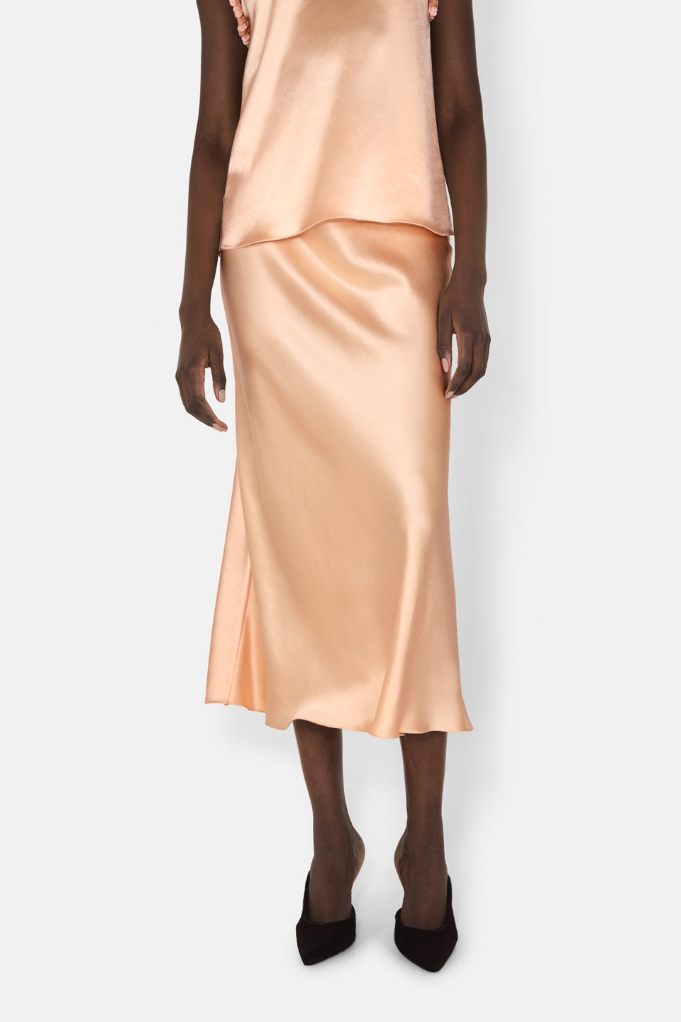 Jupe Valletta en satin - Ballet Pink