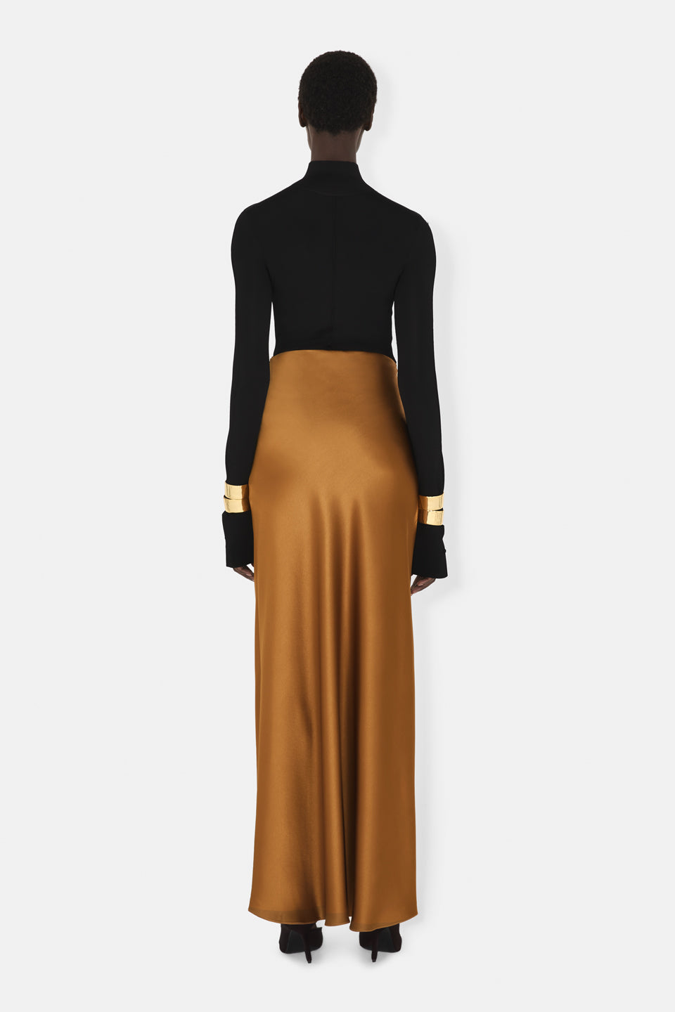 Jupe Valletta en satin - Toffee