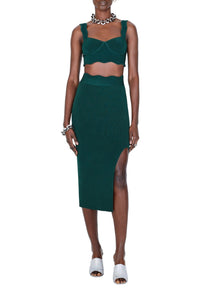 Delia Scalloped Skirt - Eden