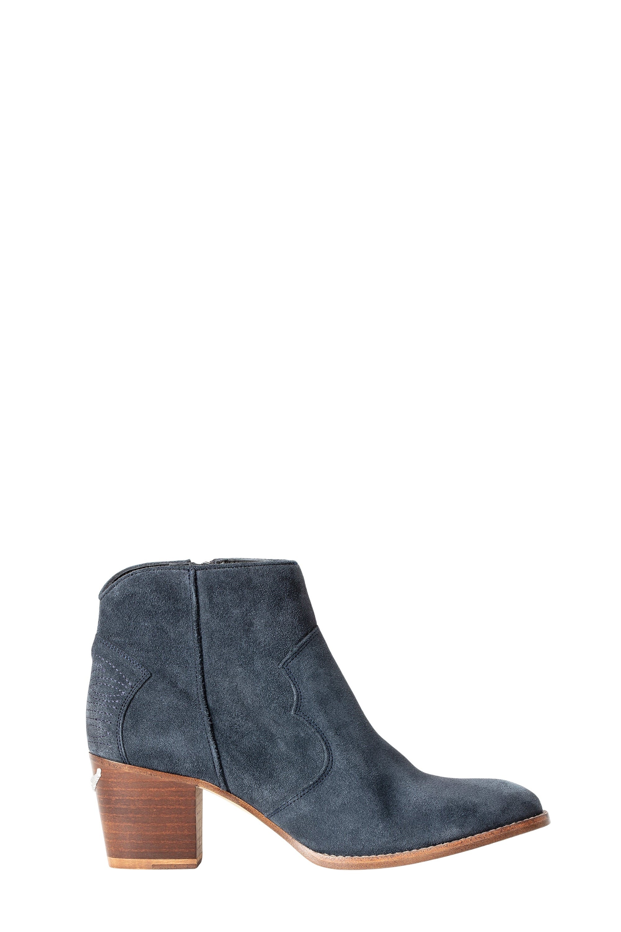 Molly Suede leather ankle boots - Navy