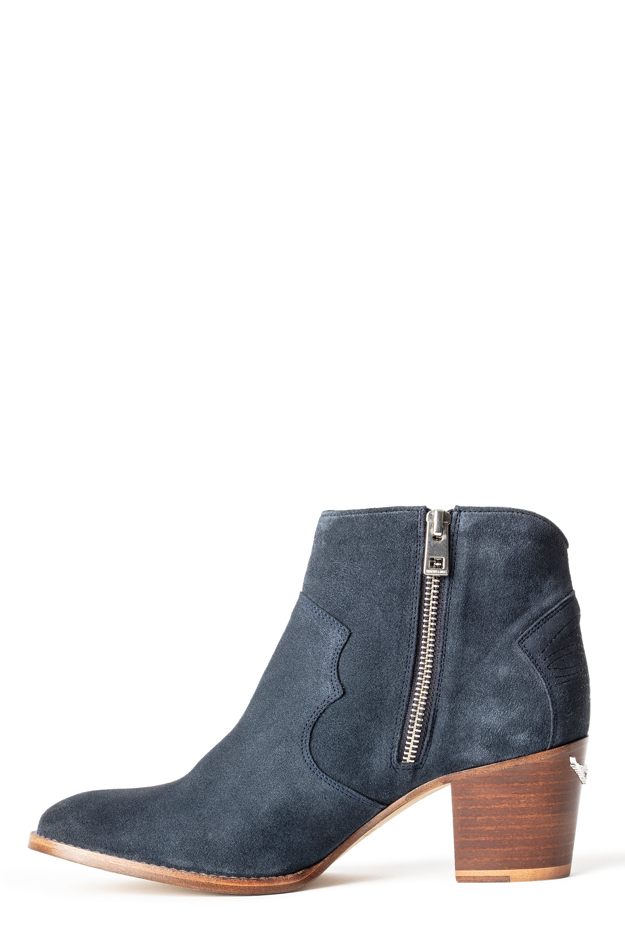 Molly Suede leather ankle boots - Navy