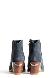 Molly Suede leather ankle boots - Navy