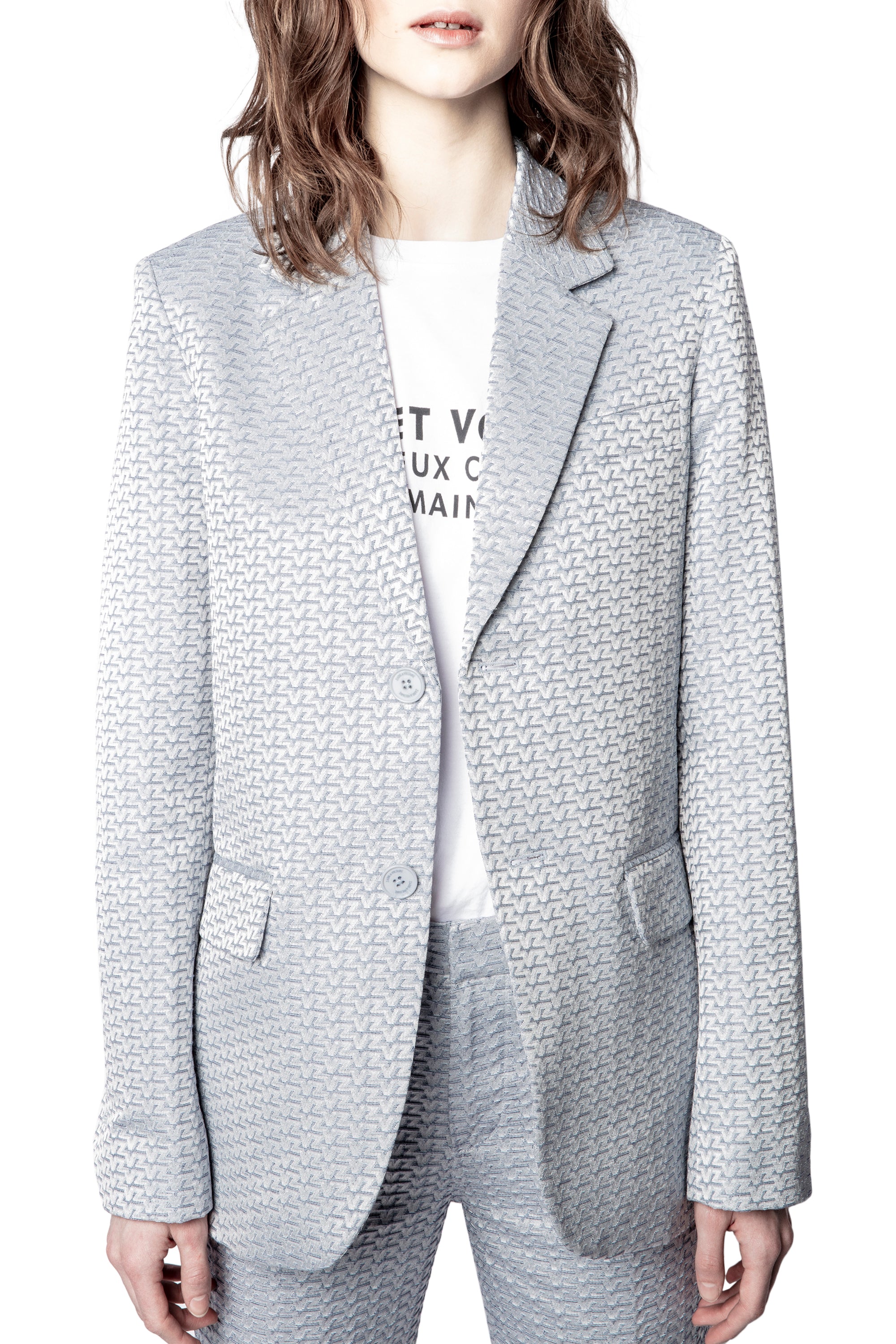 Veste Vanille Jac à logo " ZV" - Nuage