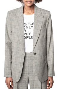 Veste Venus Car en laine - Gris