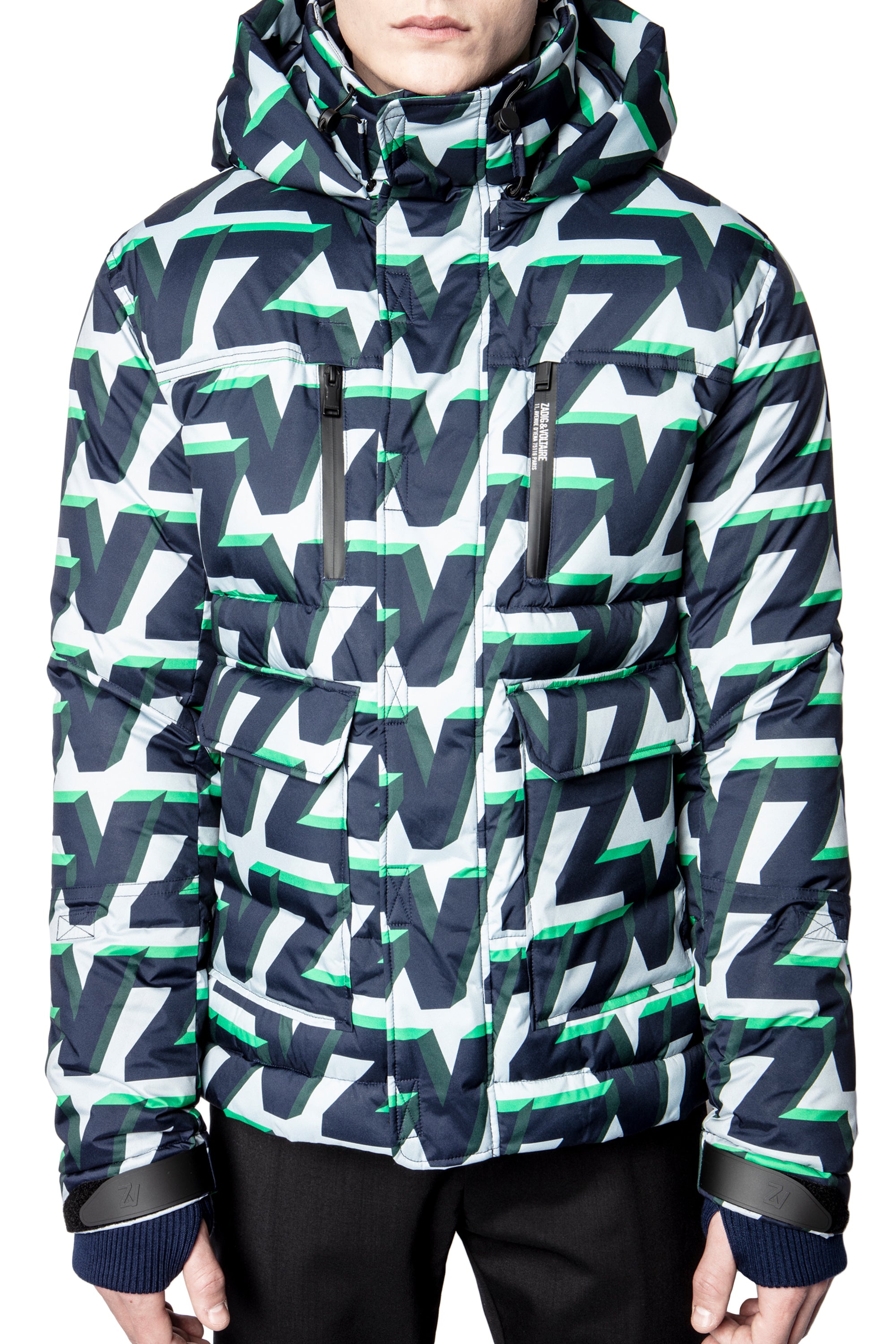 ZHORS LIGNE DARK SHADOW BEYNE LIGHT PRINT ZV BLOUSON