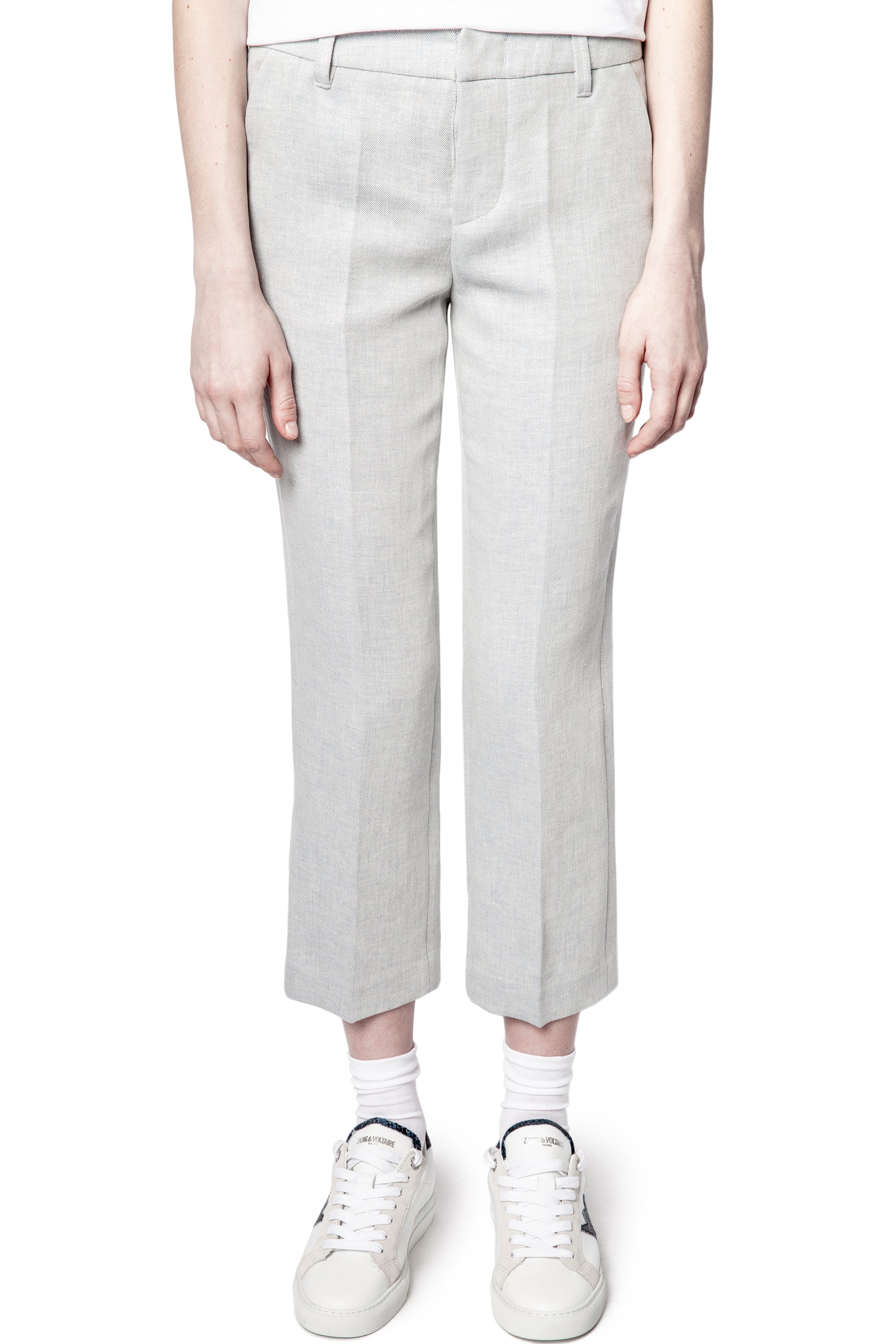 Posh Sparkle trousers in linen blend - Blue