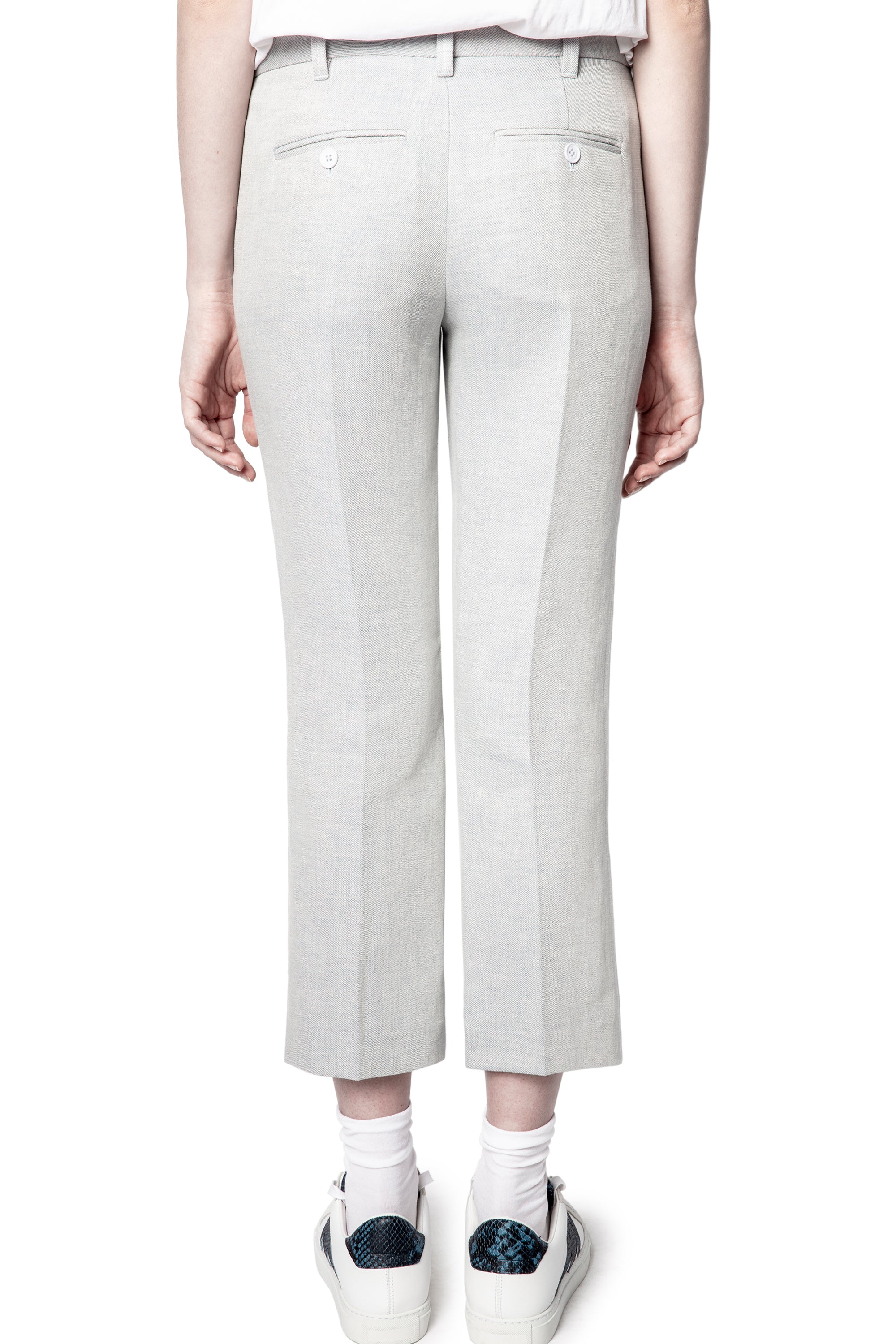 Posh Sparkle trousers in linen blend - Blue