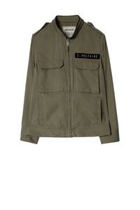Blouson Kavy en soie - Kaki