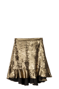 ZHORS LIGNE GOLD JURINS GOLD SKIRT FOIL