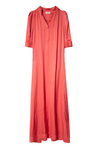 Robe Remedy en satin - Corail