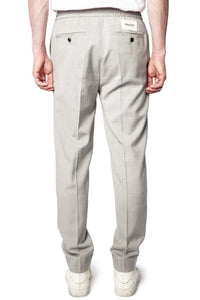 ZHORS LIGNE GRIS CHINE PEROU LIGHT WOOL PANTALON