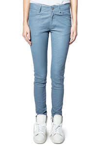 Phlame trousers in crushed leather - Sixtine