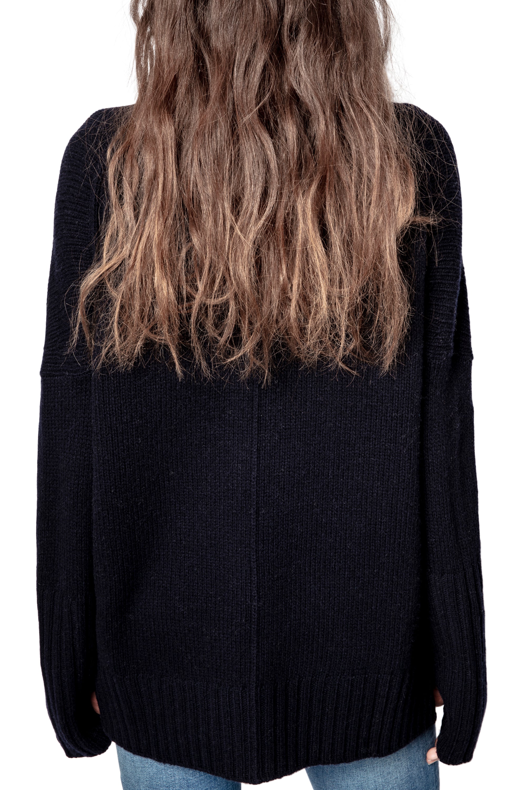 Pull Alma Rock en laine mérinos - Encre
