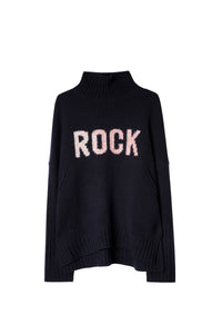 Pull Alma Rock en laine mérinos - Encre