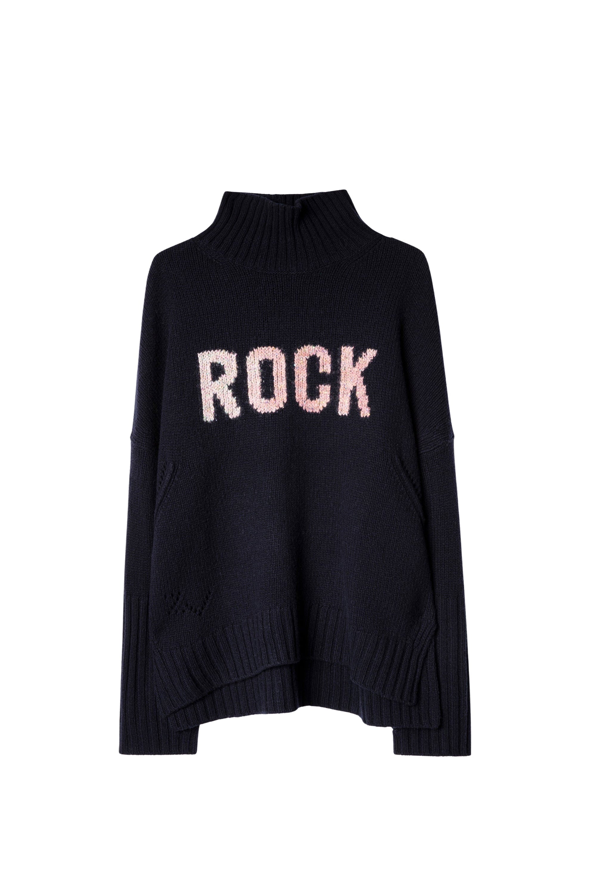 Pull Alma Rock en laine mérinos - Encre