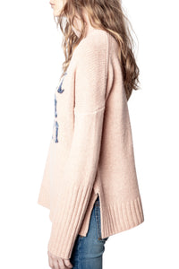 Alma "Tout Va Bien" jumper in wool - Peau