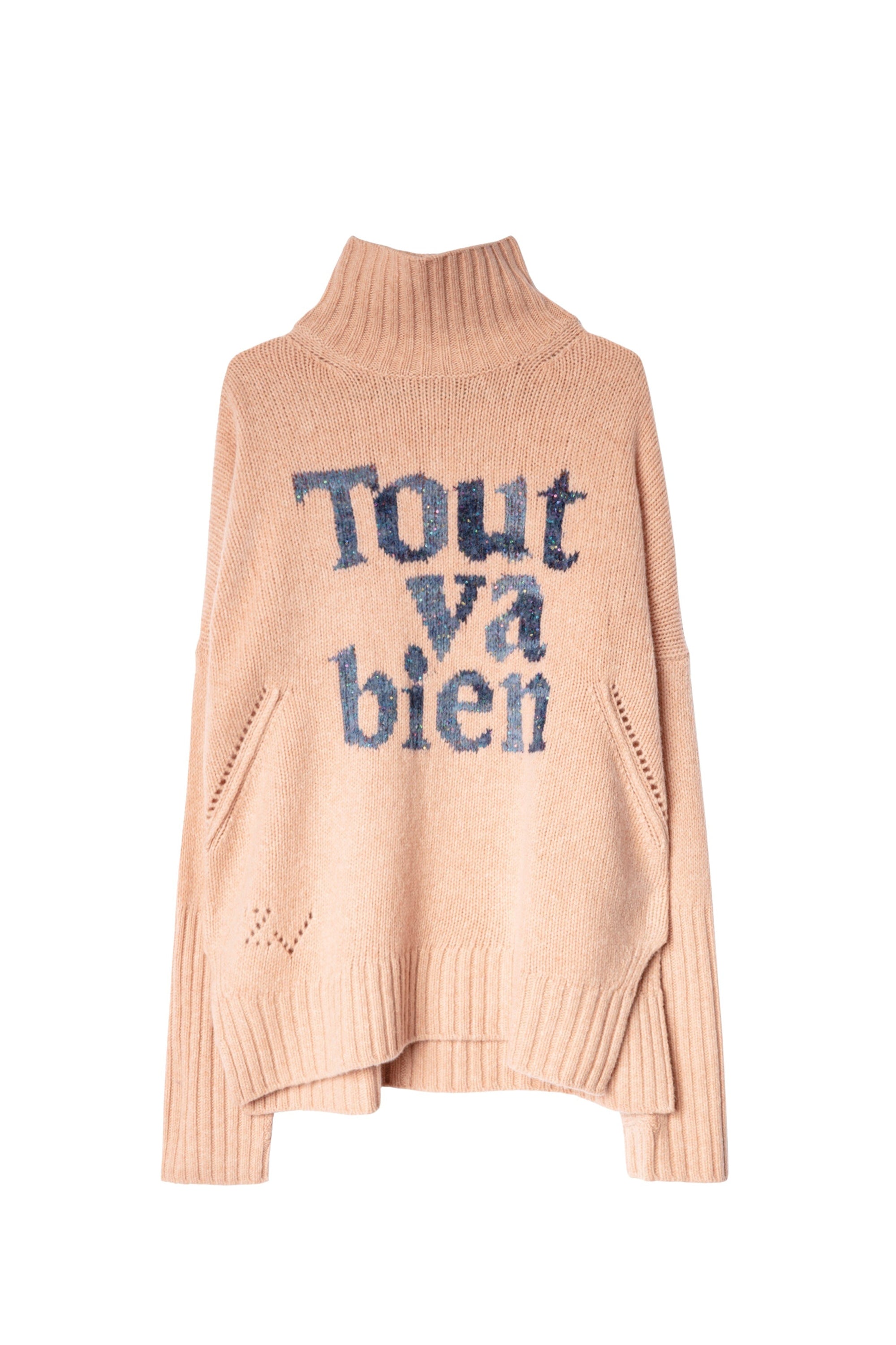 Alma "Tout Va Bien" jumper in wool - Peau