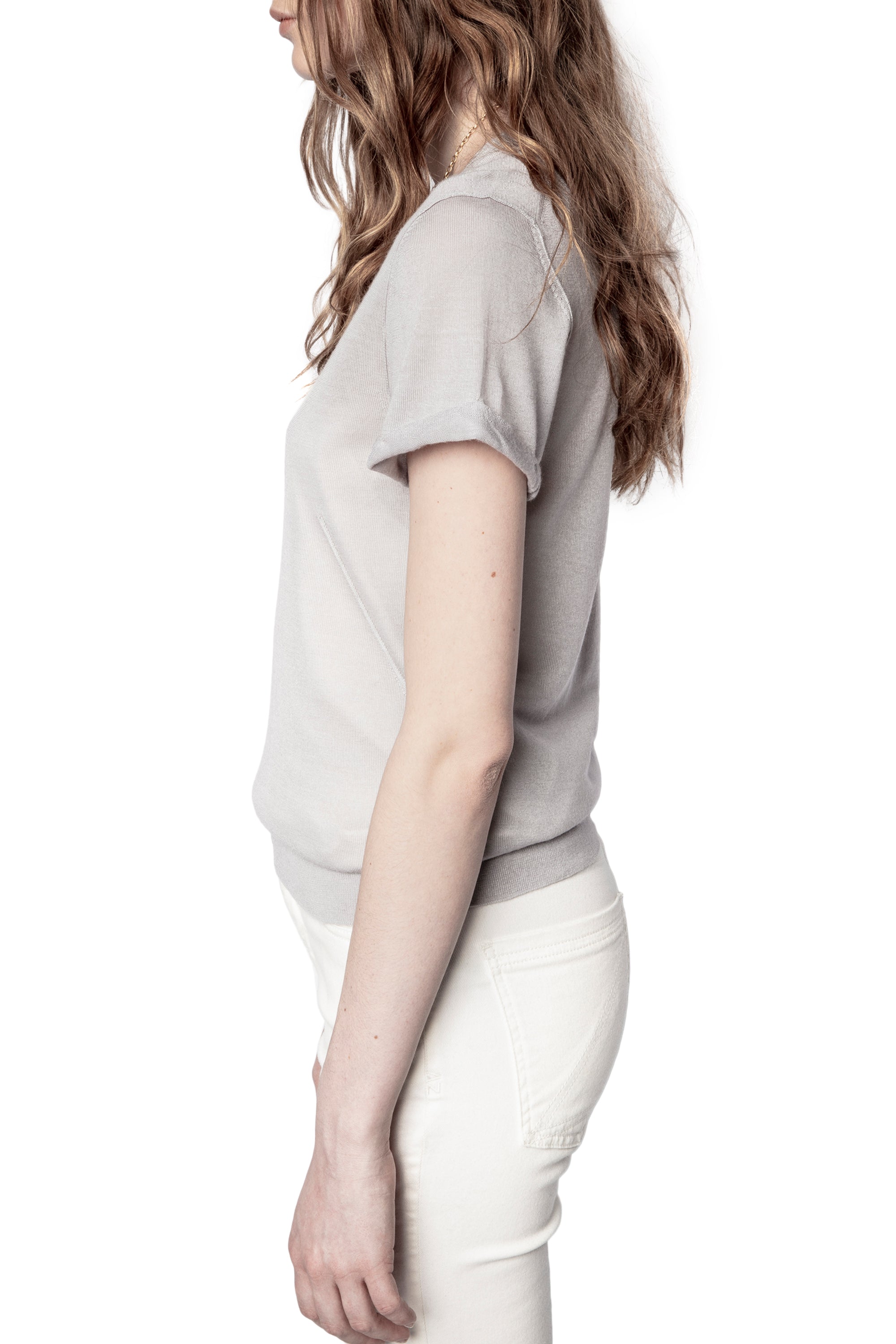 Pia Merino wool jumper - China grey