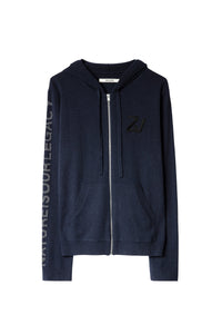 Cardigan Clash en laine - Encre