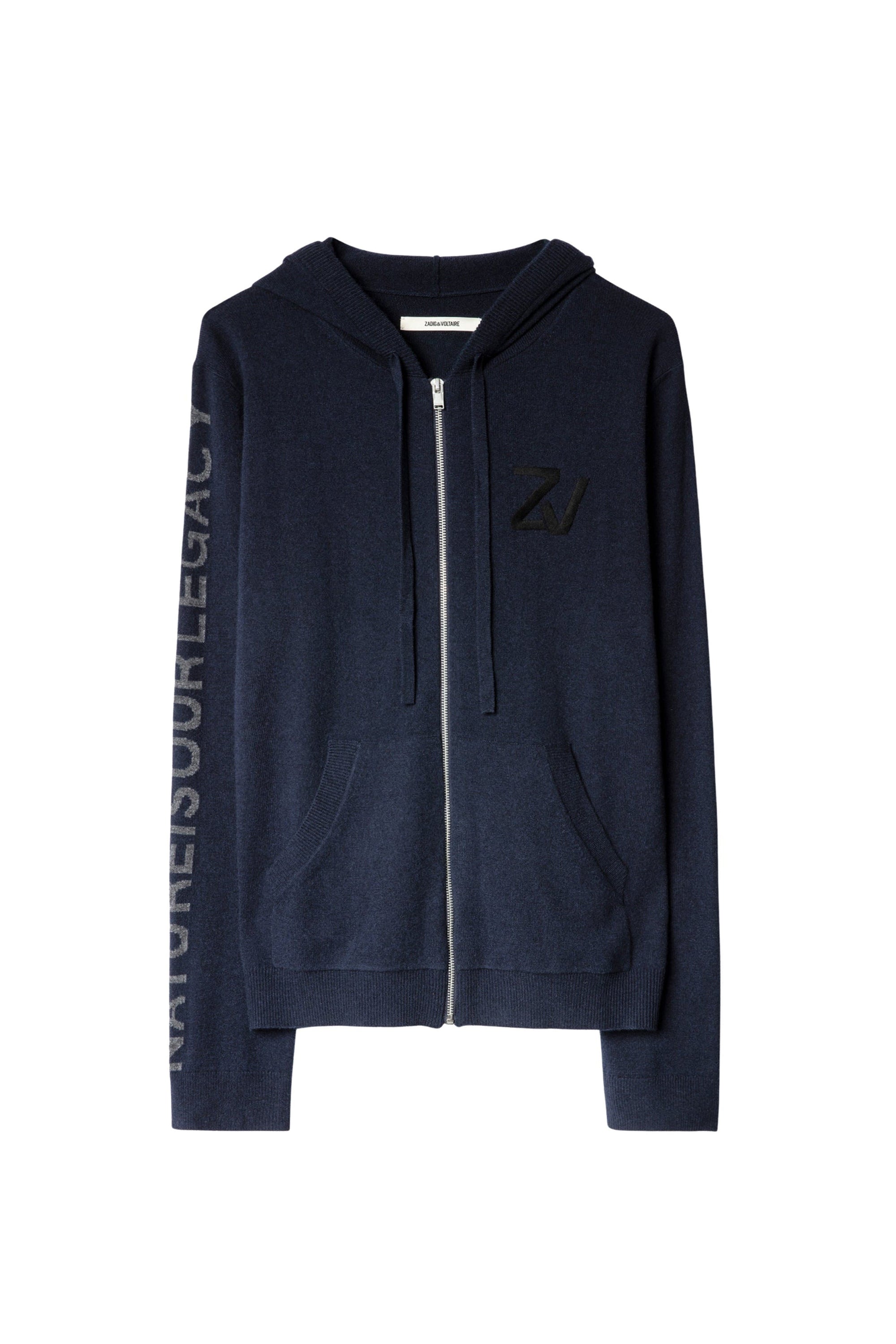 Cardigan Clash en laine - Encre