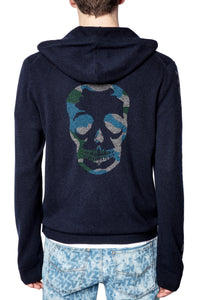 Cardigan Clash en laine - Encre
