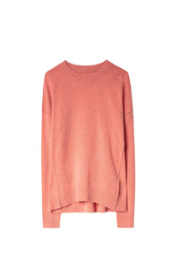 Pull Cici Patch en cachemire - Corail