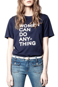 ZHORS LIGNE ENCRE BELLA COTTON INTERLOCK T-SHIRT