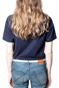 ZHORS LIGNE ENCRE BELLA COTTON INTERLOCK T-SHIRT