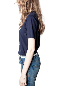ZHORS LIGNE ENCRE BELLA COTTON INTERLOCK T-SHIRT